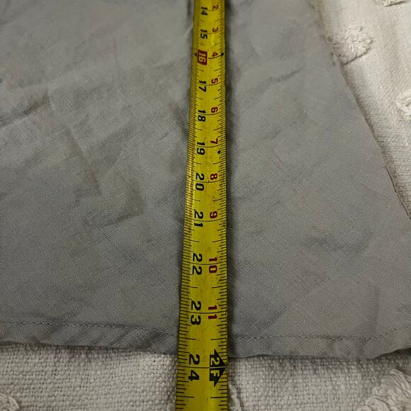 Flax 100% Linen Sleeveless Tank Top Light Gray Size S Minimalist Coastal Beach - Picture 4 of 5